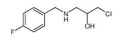 1-chloro-3-[(4-fluorophenyl)methylamino]propan-2-ol结构式