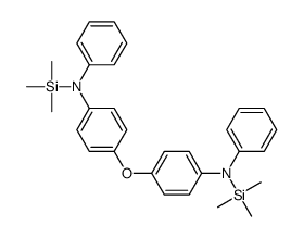 N-phenyl-N-trimethylsilyl-4-[4-(N-trimethylsilylanilino)phenoxy]aniline结构式