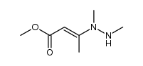 (E)-methyl 3-(1,2-dimethylhydrazinyl)but-2-enoate结构式