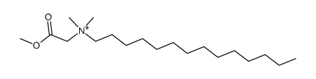 methyl N-tetradecyl-N,N-dimethylglycinate结构式