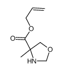 prop-2-enyl 4-methyl-1,3-oxazolidine-4-carboxylate结构式