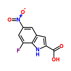 7-Fluoro-5-nitro-1H-indole-2-carboxylic acid picture