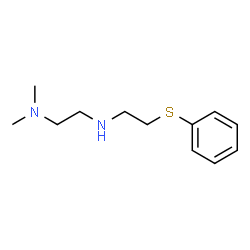 N1,N1-二甲基-N2-[2-(苯硫基)乙基]乙烷-1,2-二胺结构式