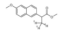 (rac)-Naproxen-d3 Methyl Ester结构式