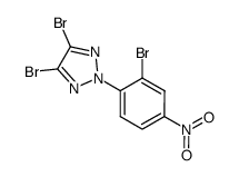 4,5-dibromo-2-(2-bromo-4-nitrophenyl)-2H-1,2,3-triazole结构式
