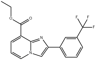 ethyl 2-(3-(trifluoroMethyl)phenyl)iMidazo[1,2-a]pyridine-8-carboxylate结构式
