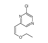 2-Chloro-6-[(1Z)-2-ethoxyethenyl]pyrazine Structure