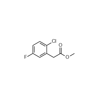 Methyl2-(2-chloro-5-fluorophenyl)acetate Structure