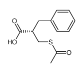 (S)-2-acetylthiomethyl-3-phenylpropanoic acid结构式