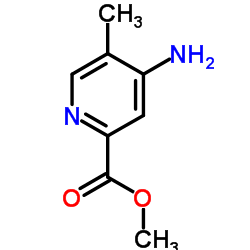 4-氨基-5-甲基吡啶-2-羧酸甲酯结构式