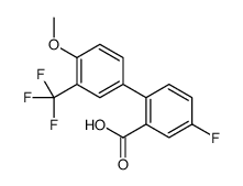 5-fluoro-2-[4-methoxy-3-(trifluoromethyl)phenyl]benzoic acid结构式