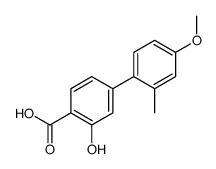 2-hydroxy-4-(4-methoxy-2-methylphenyl)benzoic acid结构式