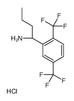 (1S)-1-[2,5-Bis(trifluoromethyl)phenyl]-1-butanamine hydrochlorid e (1:1) Structure