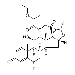 fluocinolone acetonide 21-(2'-ethoxypropionate) Structure