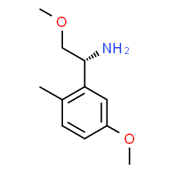 (1R)-2-Methoxy-1-(5-methoxy-2-methylphenyl)ethanamine结构式