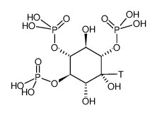inositol-1,4,5-trisphosphate, d-[inositol-2-3h(n)] Structure