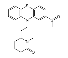 10-<2-(1-methylpiperidin-2-on-6-yl)ethyl>-2-methylsulfinyl-10H-phenothiazine Structure