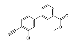 3-氯-4-氰基-[1,1-联苯]-3-羧酸甲酯结构式