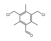2,4,6-trimethyl-3,5-bis(chloromethyl)benzaldehyde结构式