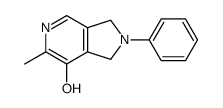 6-methyl-2-phenyl-1,3-dihydropyrrolo[3,4-c]pyridin-7-ol结构式