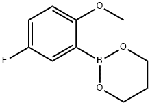 2-甲氧基-5-氟苯硼酸-1,3-丙二醇酯结构式