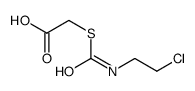 2-(2-chloroethylcarbamoylsulfanyl)acetic acid Structure