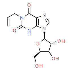 1-Allylxanthosine Structure