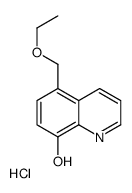 5-(乙氧基甲基)-8-羟基喹啉盐酸盐结构式