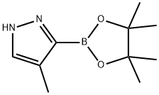 4-Methyl-3-(4,4,5,5-tetramethyl-1,3,2-dioxaborolan-2-yl)-1H-pyrazole Structure