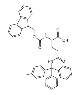 FMOC-GLN(MTT)-OH structure
