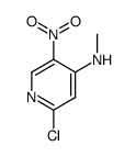 (2-chloro-5-nitro-pyridin-4-yl)-methyl-amine结构式