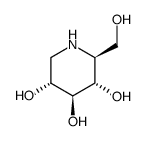 1-deoxy-L-nojirimycin Structure