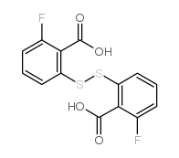 2,2'-Dithiobis(6-fluorobenzoic Acid) Structure