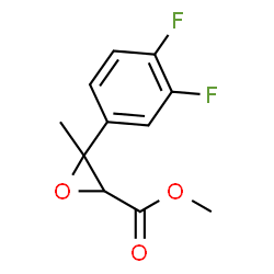 3-(3,4-二氟苯基)-3-甲基环氧乙烷-2-羧酸甲酯结构式