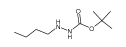 N'-butylhydrazinecarboxylic acid tert-butyl ester结构式