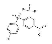 4-chloro-4'-nitro-2'-trifluoromethyldiphenyl sulphone结构式