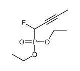 1-diethoxyphosphoryl-1-fluorobut-2-yne结构式