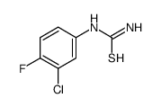 (3-chloro-4-fluorophenyl)thiourea Structure