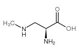 L-Β-(N-甲基氨基)丙氨酸结构式