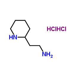2-(2-氨基乙基)哌啶双盐酸盐结构式