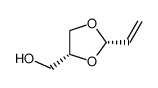 cis-2-vinyl-1,3-dioxolane-4-methanol Structure