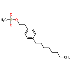 4-octylphenethyl methanesulfonate Structure