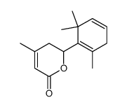 5,6-Dihydro-4-methyl-6-(2,6,6-trimethylcyclohexa-1,4-dien-1-yl)-2H-pyran-2-one结构式