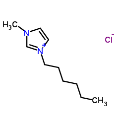 1-己基-3-甲基咪唑氯化物结构式