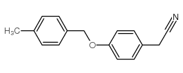 2-(4-[(4-甲基苄基)氧基]苯基)乙腈结构式