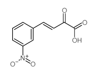 4-(3-nitrophenyl)-2-oxo-but-3-enoic acid结构式