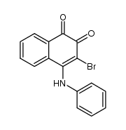 4-Phenylamino-3-brom-1,2-naphthochinon Structure