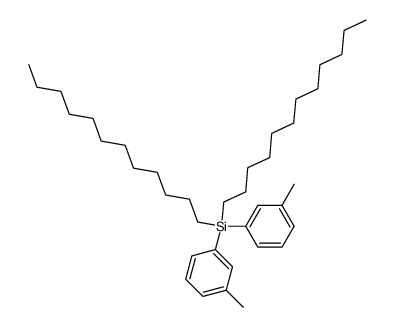 didodecyl-di-m-tolyl-silane结构式