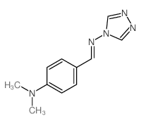 4H-1,2,4-Triazol-4-amine,N-[[4-(dimethylamino)phenyl]methylene]-结构式