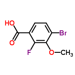 4-Bromo-2-fluoro-3-methoxybenzoic acid Structure